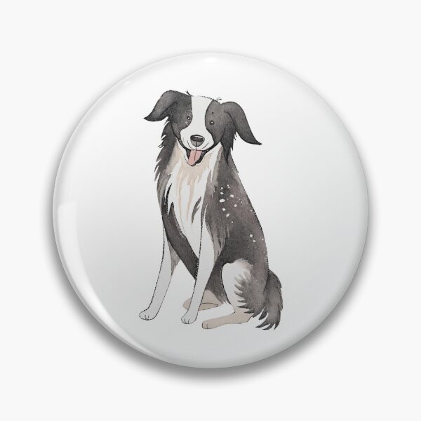 Aperçu de l'œuvre Illustration aquarelle d'un chien Border Collie créée et vendue par OneLook.