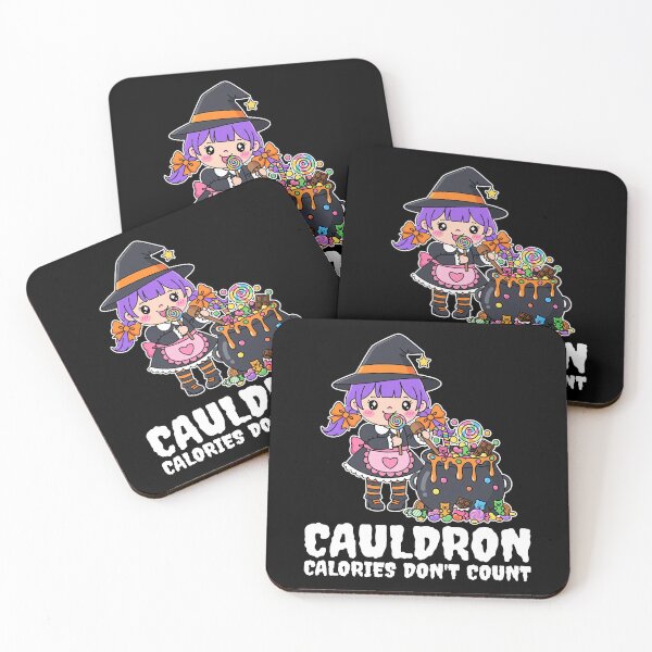 Item preview, CAULDRON CALORIES DON'T COUNT - WITCH HALLOWEEN designed and sold by KEF Custom.