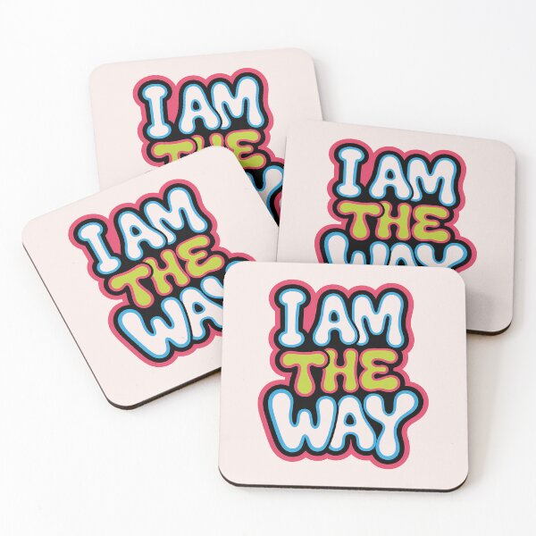 Item preview, I Am the Way – Graffiti Christian Quote Art designed and sold by  KnitLuv.