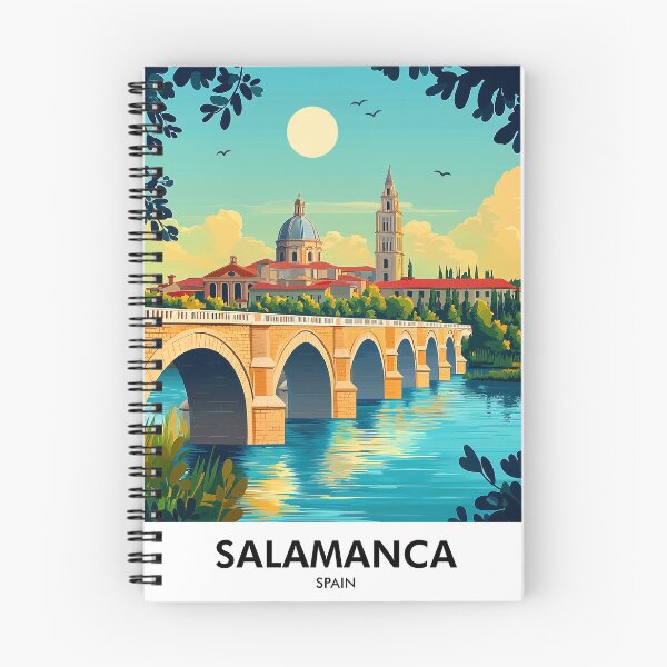 Item preview, Salamanca Spain Retro Travel Print designed and sold by HomeLivingCo.