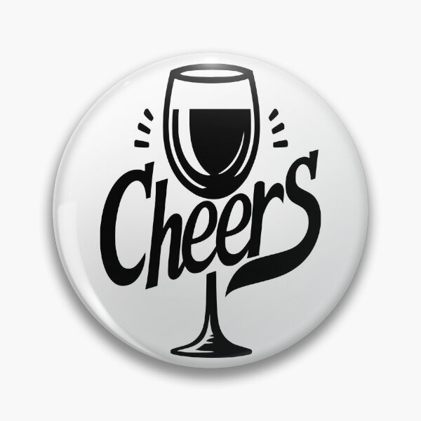 Item preview, Cheers #06 – Minimalist Wine Glass Typography designed and sold by MyAceCrafts.