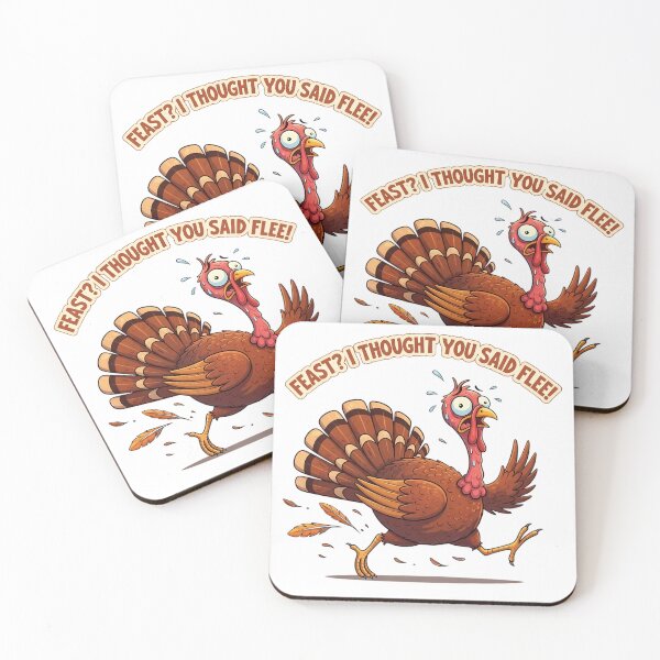 Item preview, Funny Escaping Turkey Thanksgiving designed and sold by Pixelzo.