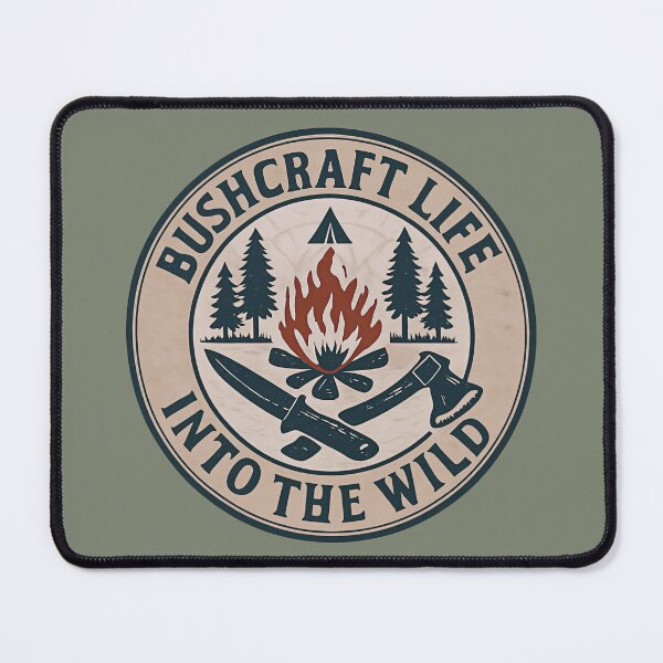 Item preview, Bushcraft Life Into The Wild | Rustic Camping Survival Adventure designed and sold by InkwildStudio.