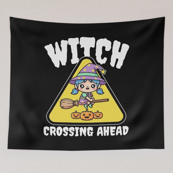 Item preview, WITCH CROSSING AHEAD - WITCH HALLOWEEN designed and sold by KEF Custom.