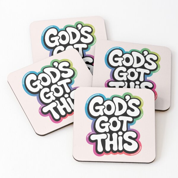 Item preview, God’s Got This – Graffiti Christian Quote Art designed and sold by  KnitLuv.