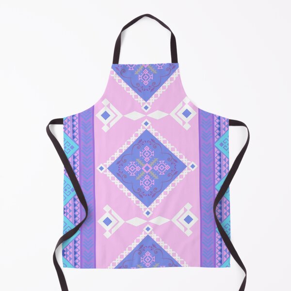 Item preview, Vibrant seamless geometric pattern with ethnic design elements Features purple, pink and blue hues in a detailed digital designed and sold by Crispifly.