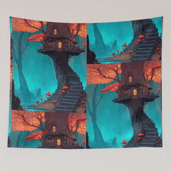 Item preview, Rustic Cottagecore Fantastical Dwelling designed and sold by bapupa.