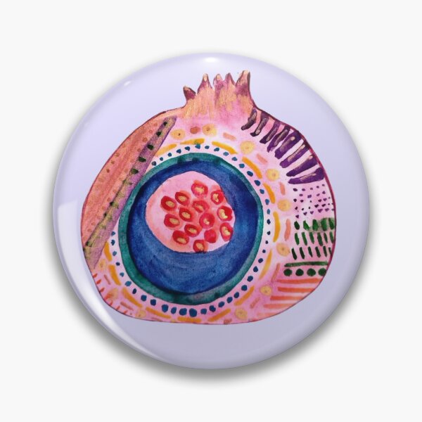Item preview, Abstract Pomegranate Watercolor Print designed and sold by GwendolynLee.