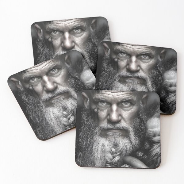 Item preview, Intense Portrait of a Mysterious Warrior man designed and sold by Artessie.