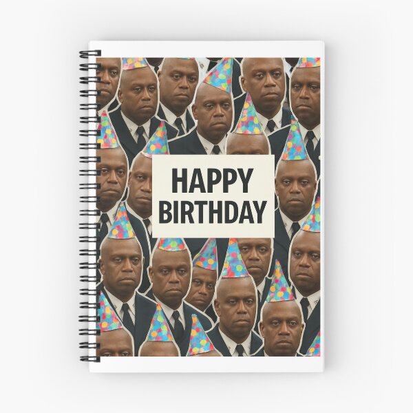 Item preview, Captain Ray Holt birthday cutout funny prank meme gift weird designed and sold by CheeseBlueprint.