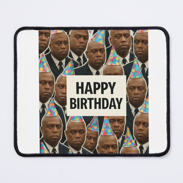 Item preview, Captain Ray Holt birthday cutout funny prank meme gift weird designed and sold by CheeseBlueprint.