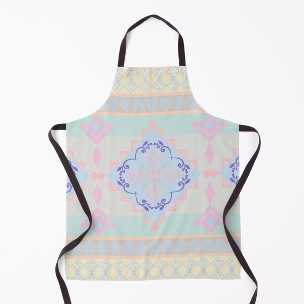 Item preview, Soft pastel color palette in a seamless ethnic pattern Geometric diamonds squares designed and sold by Crispifly.