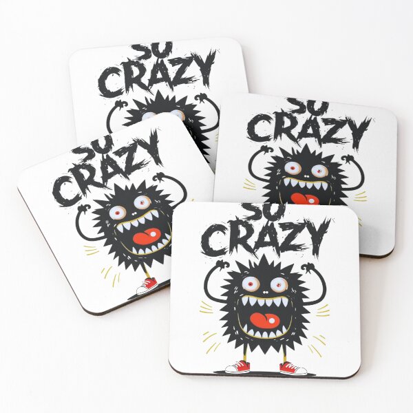 Item preview, "So Crazy" Funny Spiky Monster T-Shirt - Cartoon Character with Big Smile & Red Shoes designed and sold by Colorful-Garden.