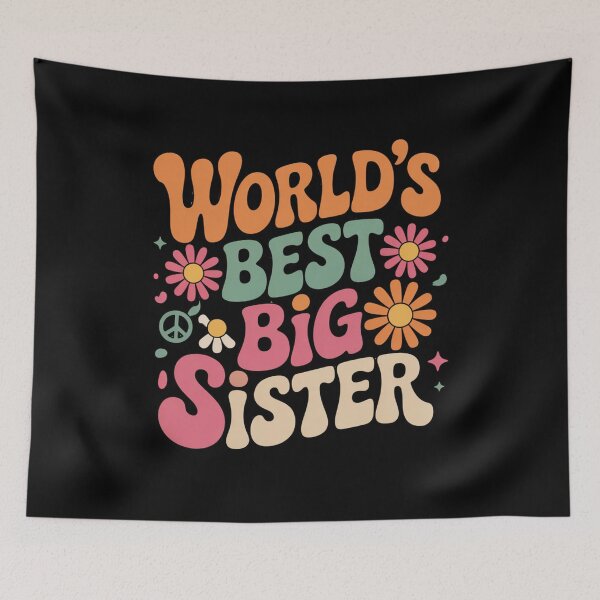 Item preview, World’s Best Big Sister Pastel Badge | Cute Kawaii Gift T-shirts  designed and sold by podlook.