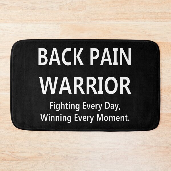 Item preview, Back Pain Warrior – Fighting Every Day, Winning Every Moment designed and sold by Feline Rockstars.