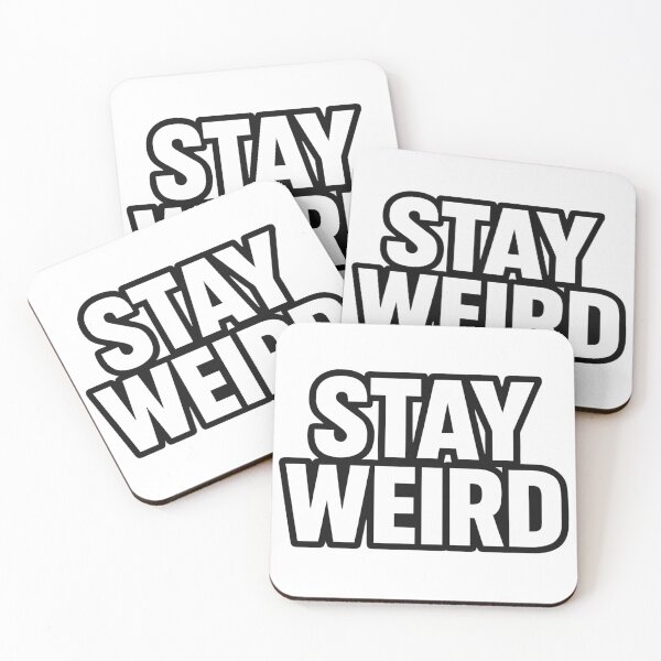 Aperçu de l'œuvre Stay Weird – Bold Typography Quote Design for Stickers & T-Shirts créée et vendue par RouniBoutique.