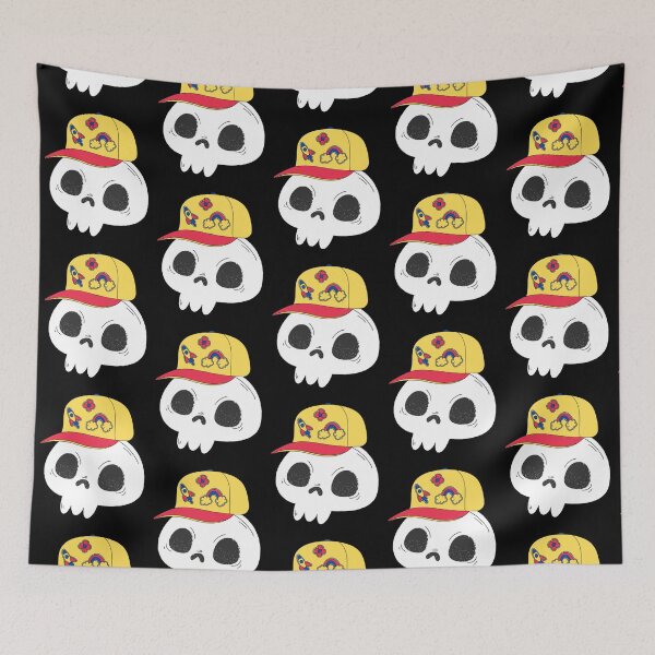 Item preview, Lov Verman's skull with yellow hat. designed and sold by Lov Verman.