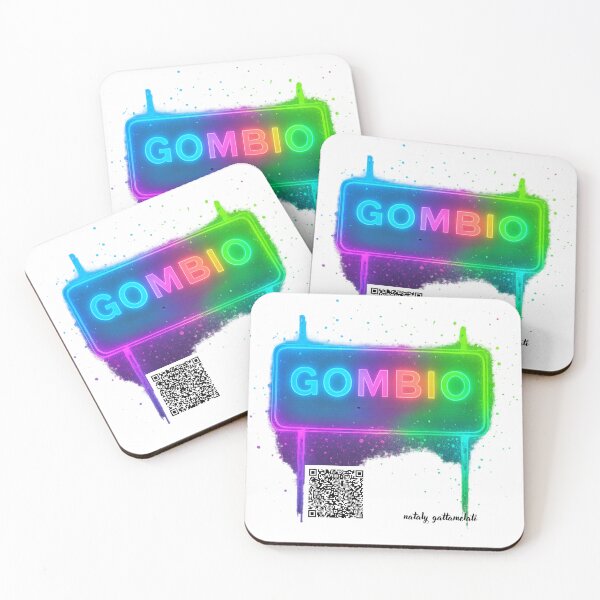 Item preview, Gombio Neon Sign with QR Code designed and sold by natalygattamelati.