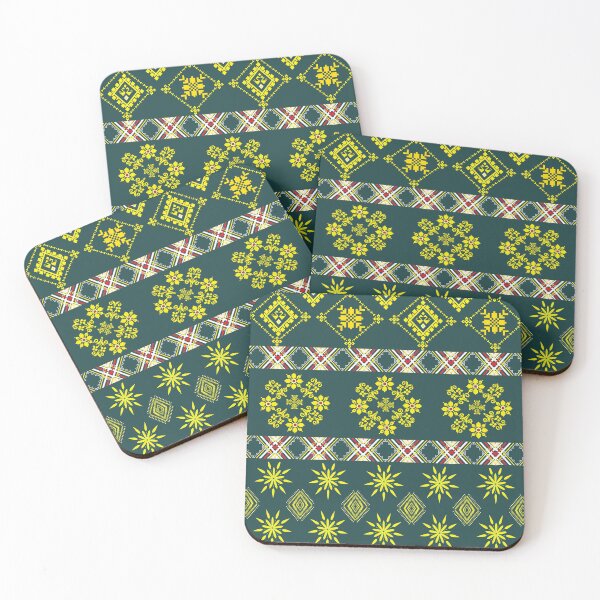 Item preview, Emerald Lineage – Radiant Geometry in Rhythm seamless pattern designed and sold by MJMiraathita.