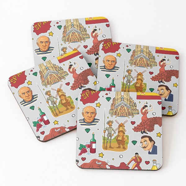 Item preview, Spain Culture Icons – Spanish Heritage Art Stickers & T-Shirt Design designed and sold by mashmosh.