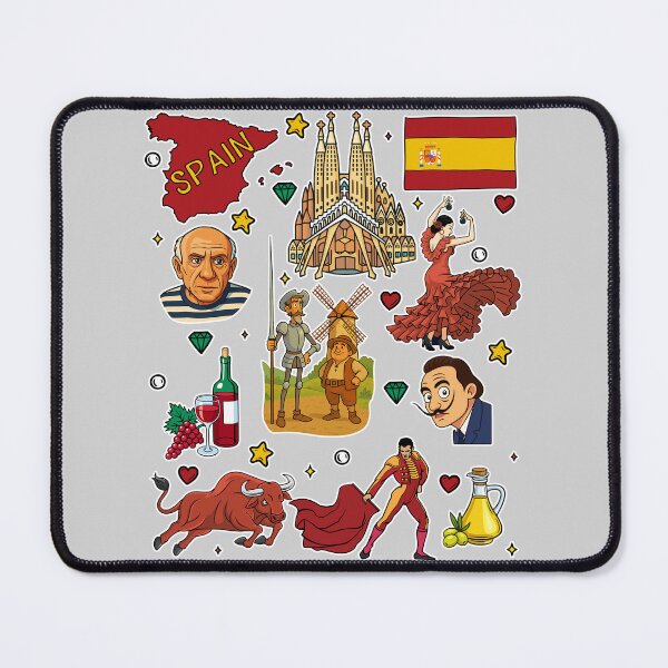 Item preview, Spain Culture Icons – Spanish Heritage Art Stickers & T-Shirt Design designed and sold by mashmosh.
