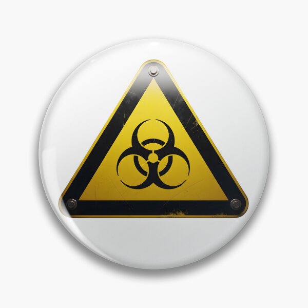 Item preview, Grunge yellow biohazard warning triangle designed and sold by AFernandesDSG.