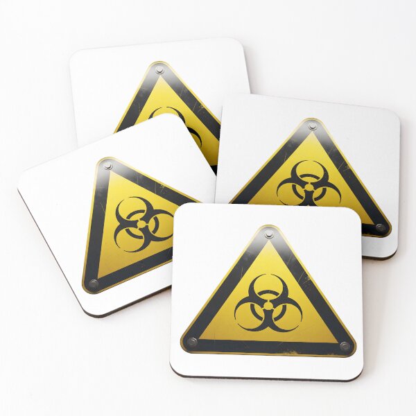 Item preview, Grunge yellow biohazard warning triangle designed and sold by AFernandesDSG.