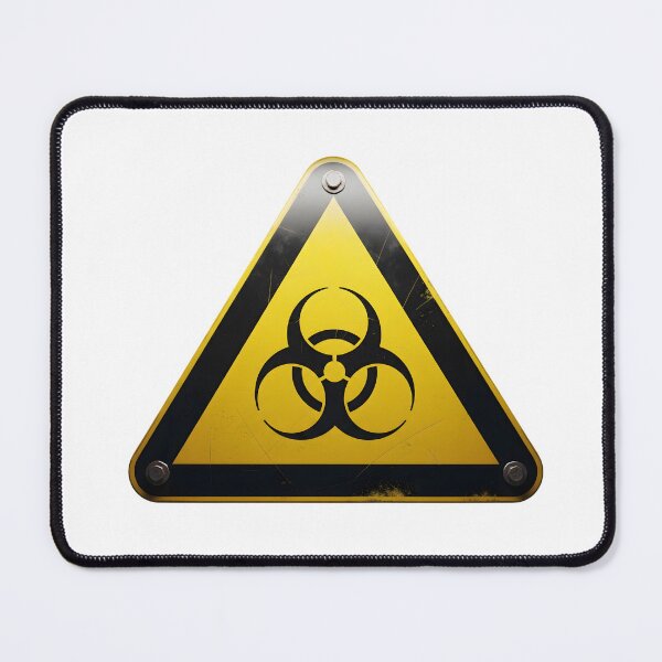 Item preview, Grunge yellow biohazard warning triangle designed and sold by AFernandesDSG.