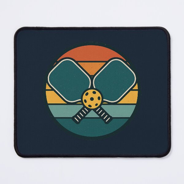 Item preview, Retro Pickleball Sunset Badge Logo designed and sold by Bratak.