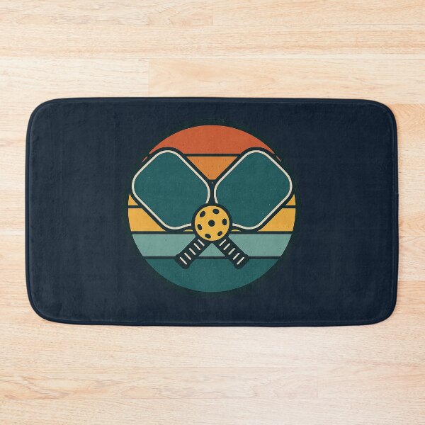 Item preview, Retro Pickleball Sunset Badge Logo designed and sold by Bratak.