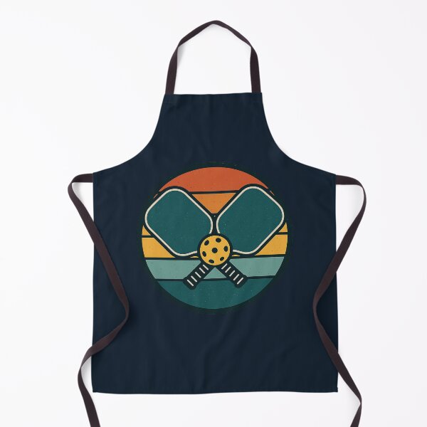 Item preview, Retro Pickleball Sunset Badge Logo designed and sold by Bratak.