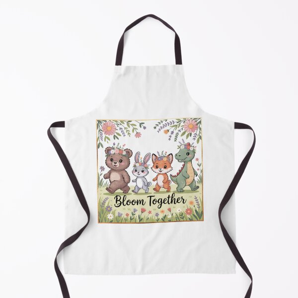 Item preview, Bloom Together Cute Animal Friends & Floral Wreath Design designed and sold by NewAspect.