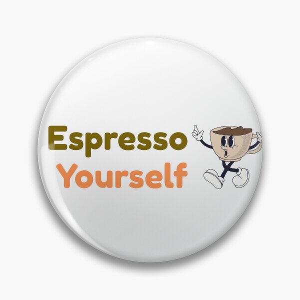 Item preview, Espresso Yourself – Funny Coffee Mug & Sticker Design designed and sold by CuppaFun.