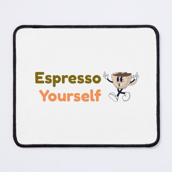 Item preview, Espresso Yourself – Funny Coffee Mug & Sticker Design designed and sold by CuppaFun.