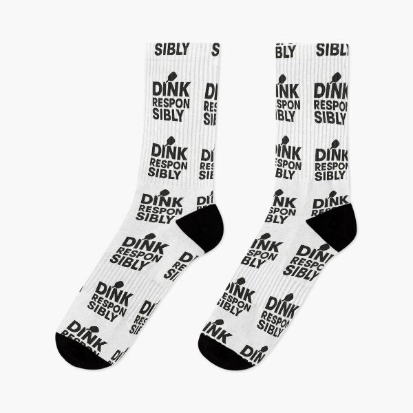 Item preview, Dink Responsibly – Funny Pickleball Typography Design designed and sold by Bratak.