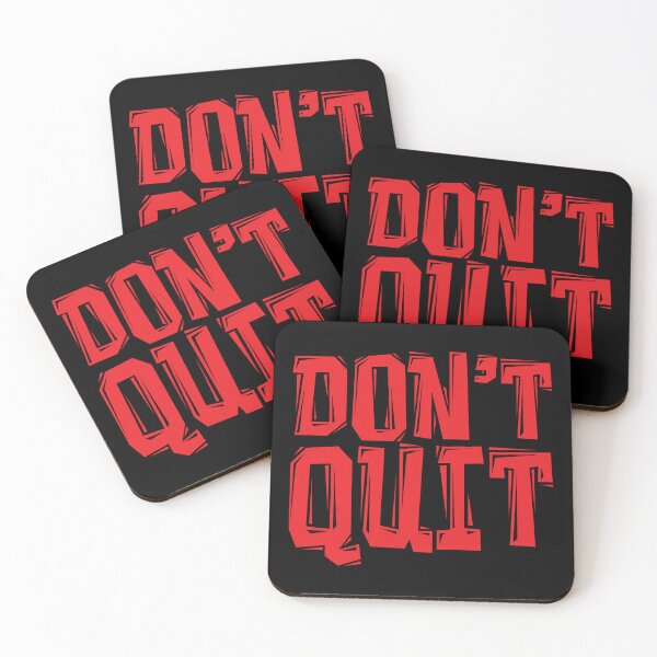 Item preview, DON'T Quit - Gym Motivational Quotes designed and sold by typoinspired.