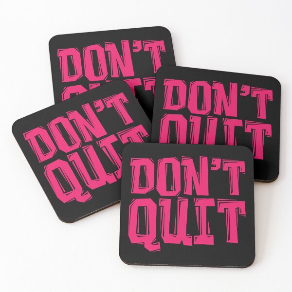 Item preview, DON'T Quit - Gym Motivational Quotes designed and sold by typoinspired.