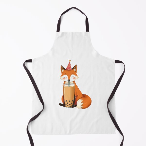 Item preview, Fox Boba tea milktea Party Hat happy birthday kawaii gift funny christmas happy designed and sold by CheeseBlueprint.