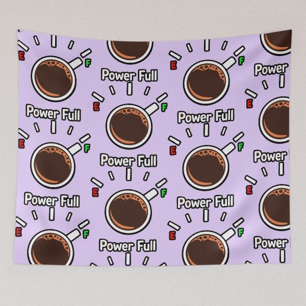 Item preview, Coffee Power Full – Funny Caffeine Energy Fuel Cup Design designed and sold by graphicnew.