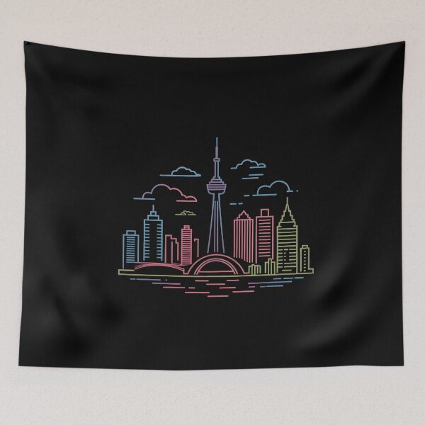 Item preview, Toronto City Skyline – Minimalist Neon Travel Souvenir Design designed and sold by Paper Drip.