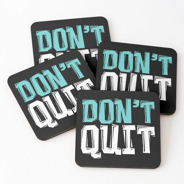 Item preview, DON'T Quit - Gym Motivational Quotes designed and sold by typoinspired.