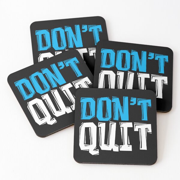Item preview, DON'T Quit - Gym Motivational Quotes designed and sold by typoinspired.