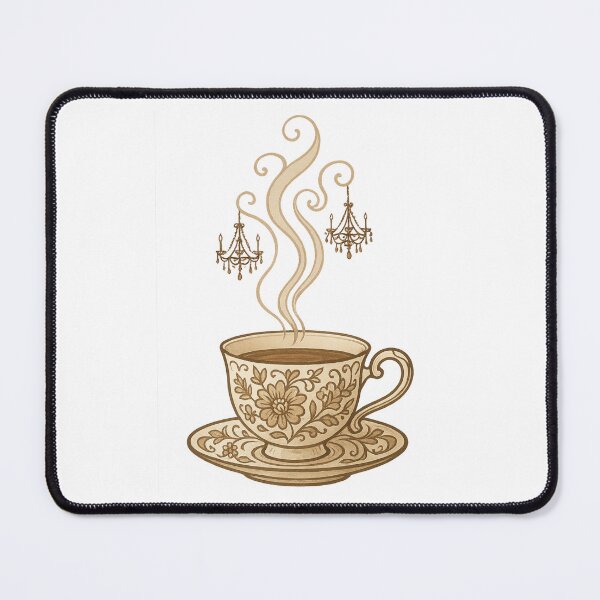Item preview, Tea at the Manor Elegant Vintage Teacup & Chandelier Steam designed and sold by yaney85.