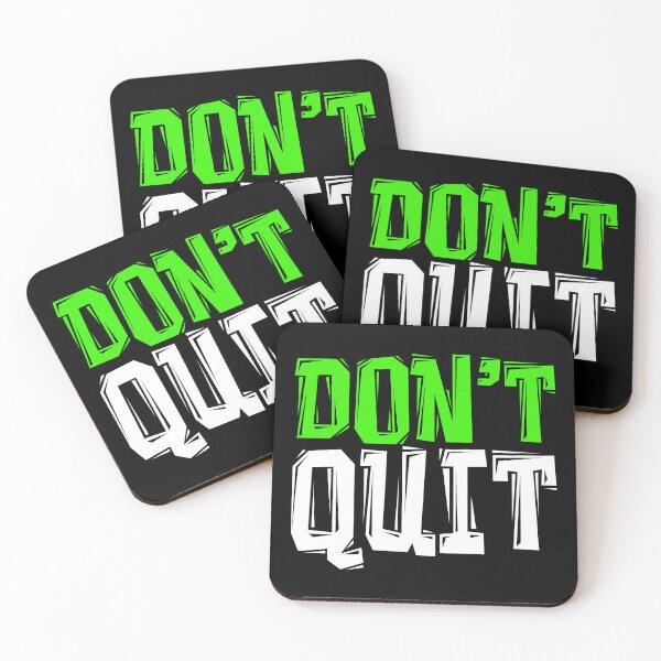Item preview, DON'T Quit - Powerful Motivational Quote designed and sold by typoinspired.