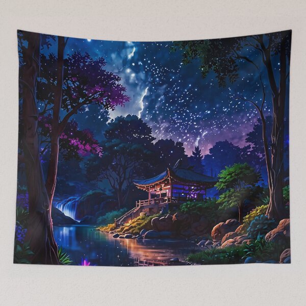 Item preview, The Temple Under the Stars designed and sold by PixelParadies.