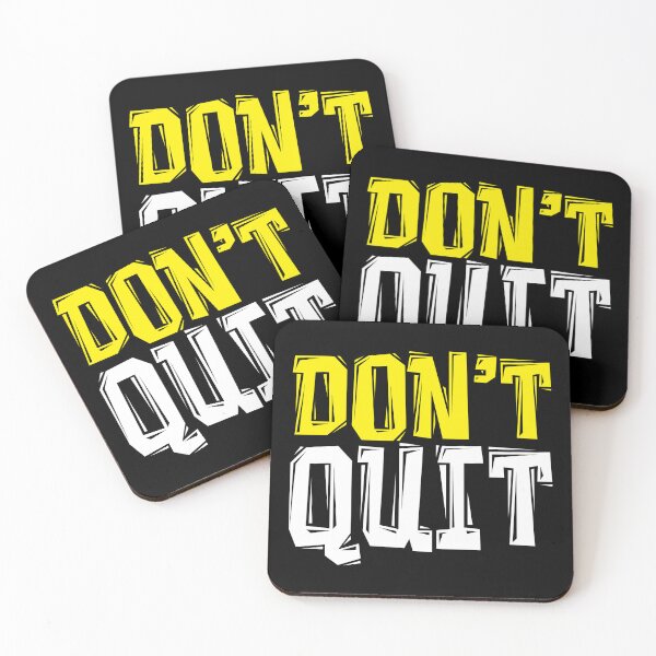 Item preview, DON'T Quit - Powerful Motivational Quote designed and sold by typoinspired.