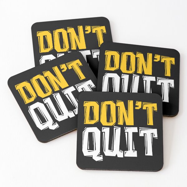 Item preview, DON'T Quit - Powerful Motivational Quote designed and sold by typoinspired.