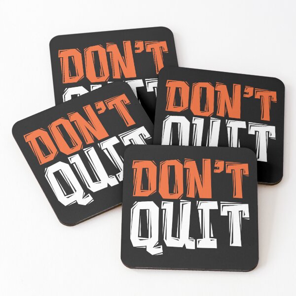 Item preview, DON'T Quit - Powerful Motivational Quote designed and sold by typoinspired.