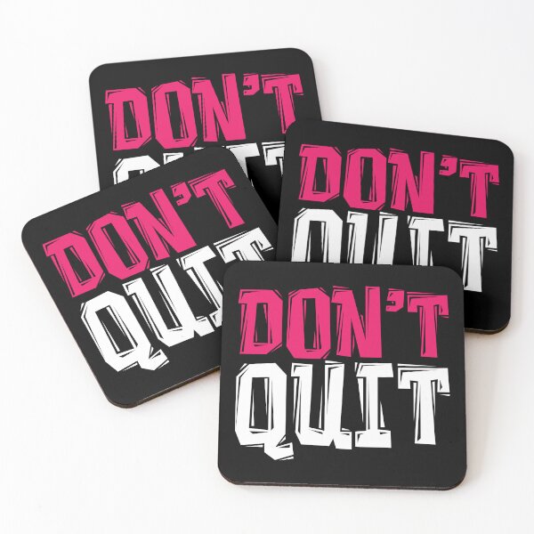 Item preview, DON'T Quit - Powerful Motivational Quote designed and sold by typoinspired.