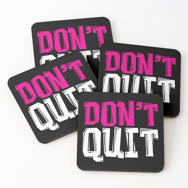 Item preview, DON'T Quit - Powerful Motivational Quote designed and sold by typoinspired.